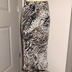 Canda Y2K  abstract print maxi skirt